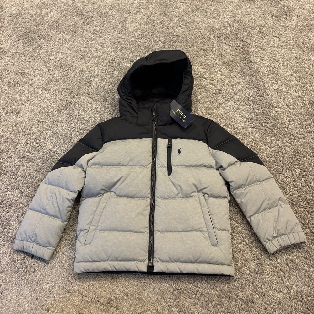 NWT Polo Ralph Lauren Kid's Puffer Down Jacket Size 5 Outdoors Casual Preppy